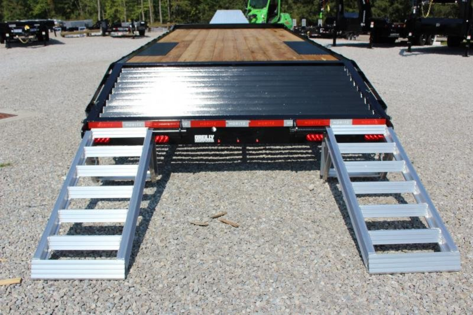 New 2024 Moritz 8' 6" x 18' + 4' Deckover Flatbed w/ Beavertail - Aluminum Ramps - 16,000# GVW