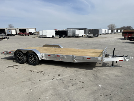 New 2026 H&H Aluminum 82 x18'+2' 7k Car Hauler Trailer