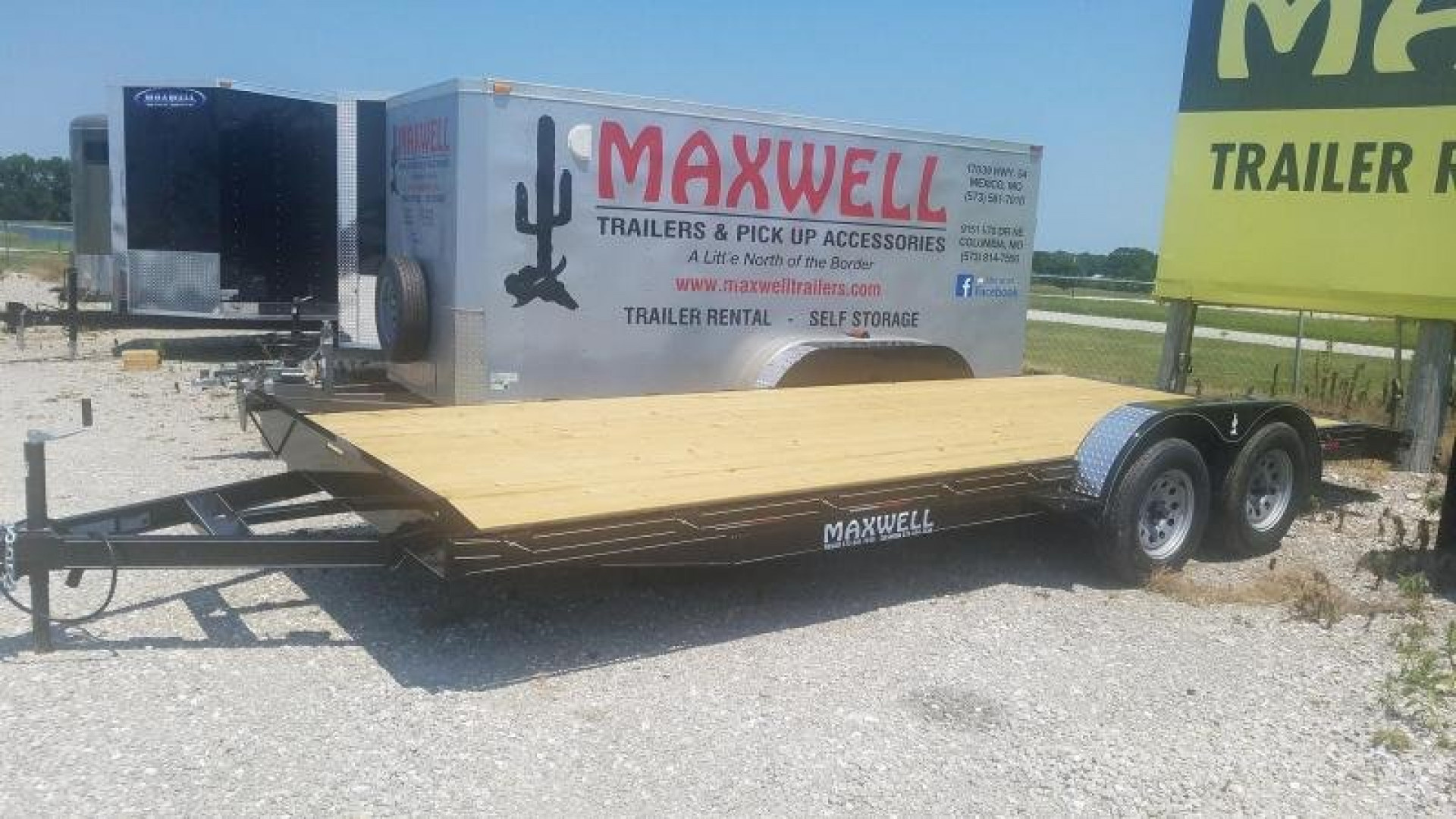 New 2025 Maxwell TA flatbed Car / Racing Trailer