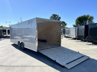 New NEW 2026 Bighorn R&M 8.5x24 +2V SUPERIOR QUALITY 14K Enclosed Cargo Dovetail Trailer Car Hauler