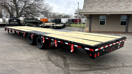New 2026 PJ 102"x40' GN Low-Pro Flatbed w/ Duals - LD