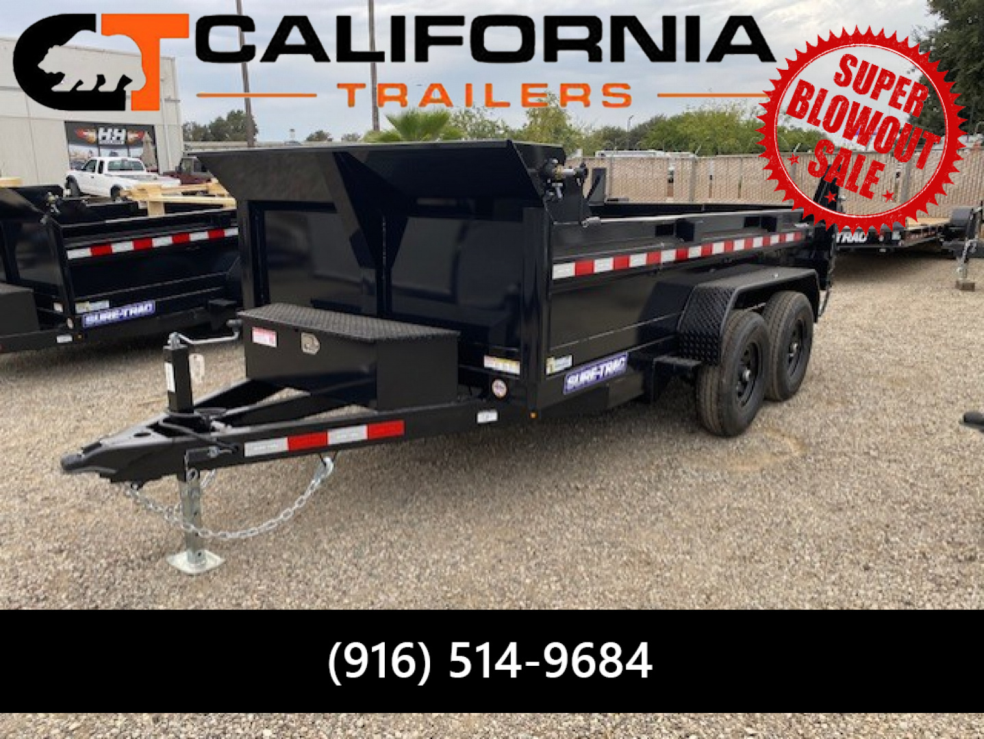 New 6x12 Tandem Axle 10K Dump Trailer