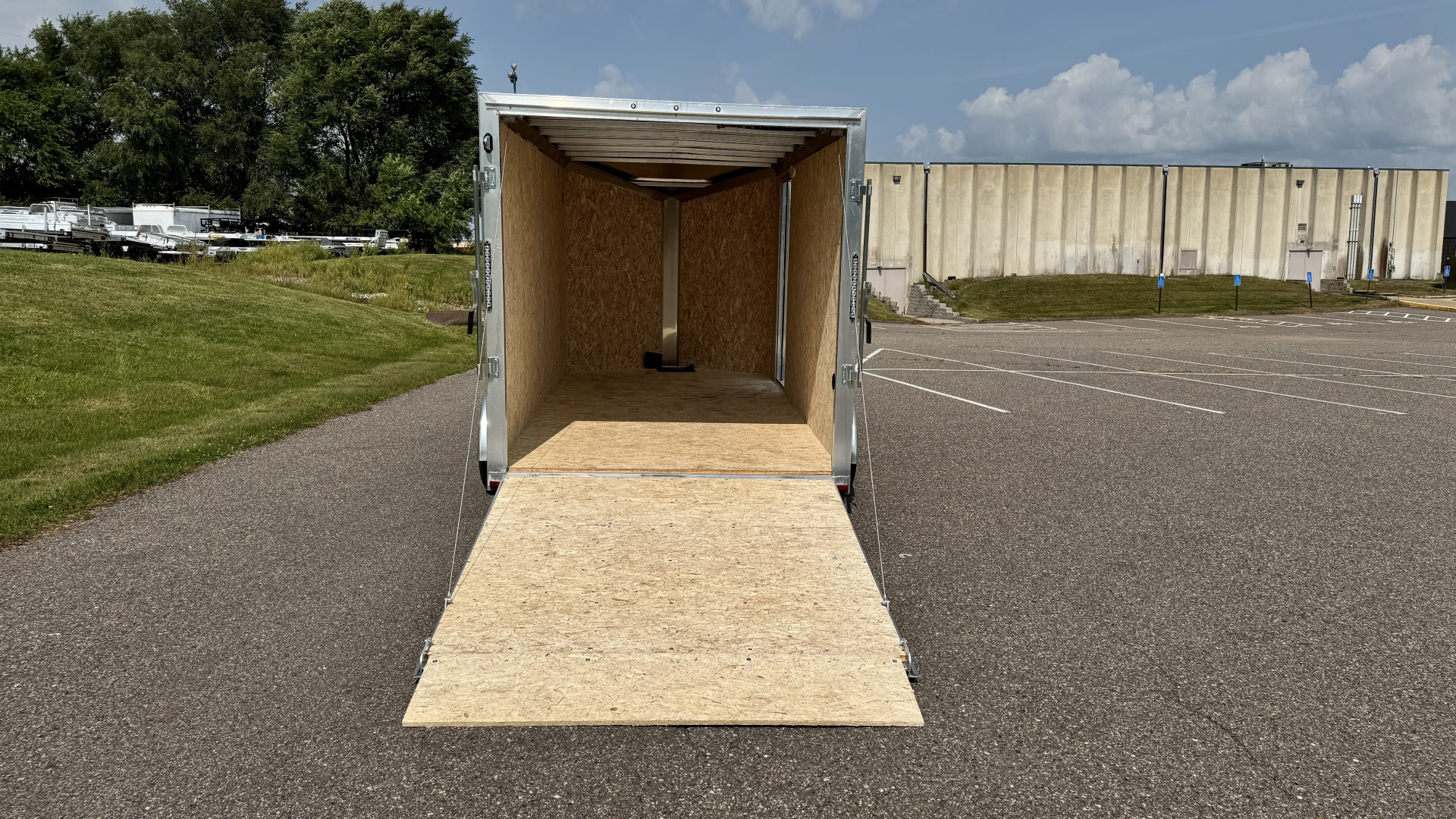 New Lightning 7x14 Aluminum Enclosed Trailer - Rear ramp door! for sale ...