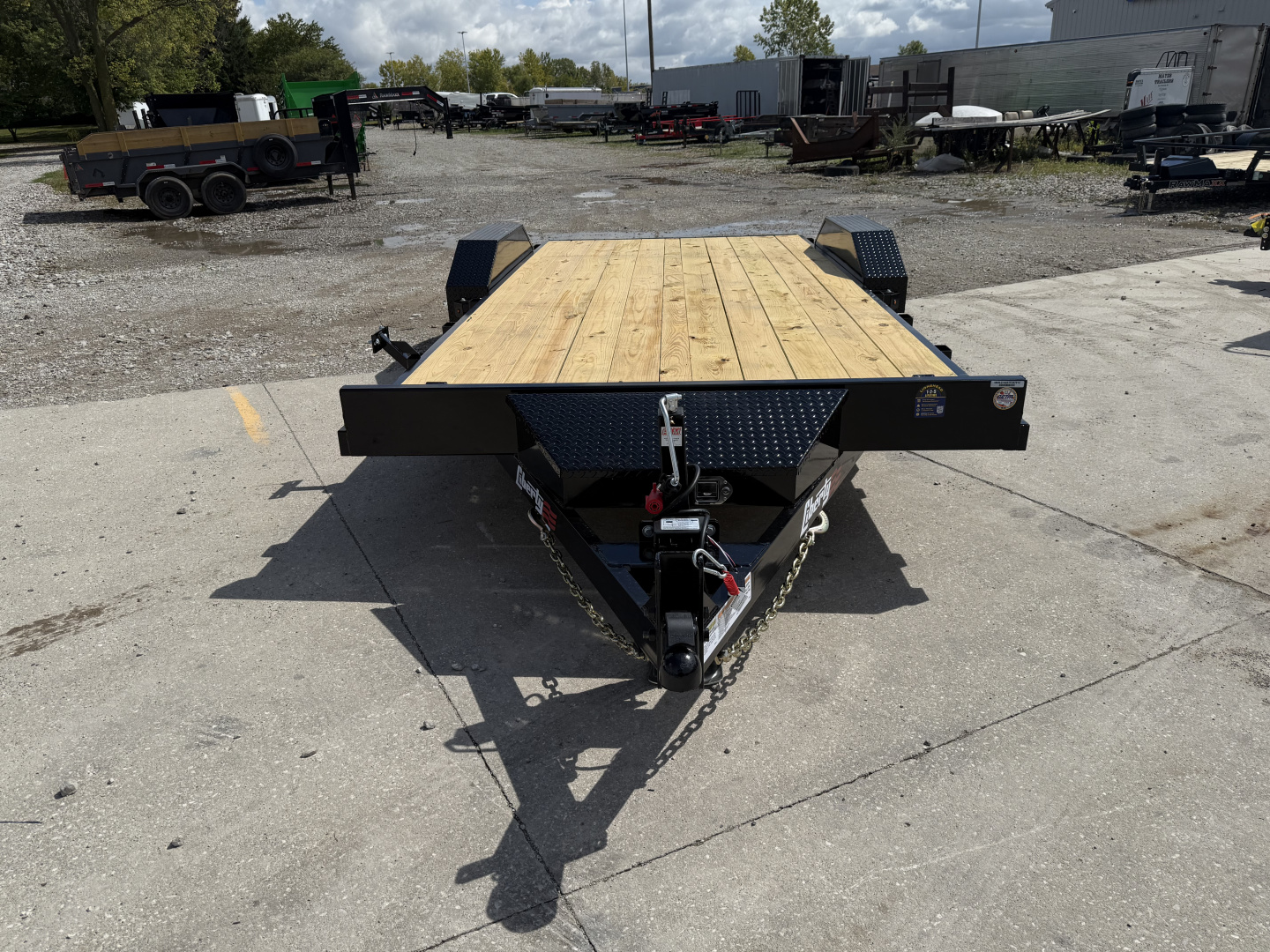 New 2026 Liberty LC7K83X18C4DT Car Hauler 83X18 TA (GVW:7000) MIDNIGHT BLACK