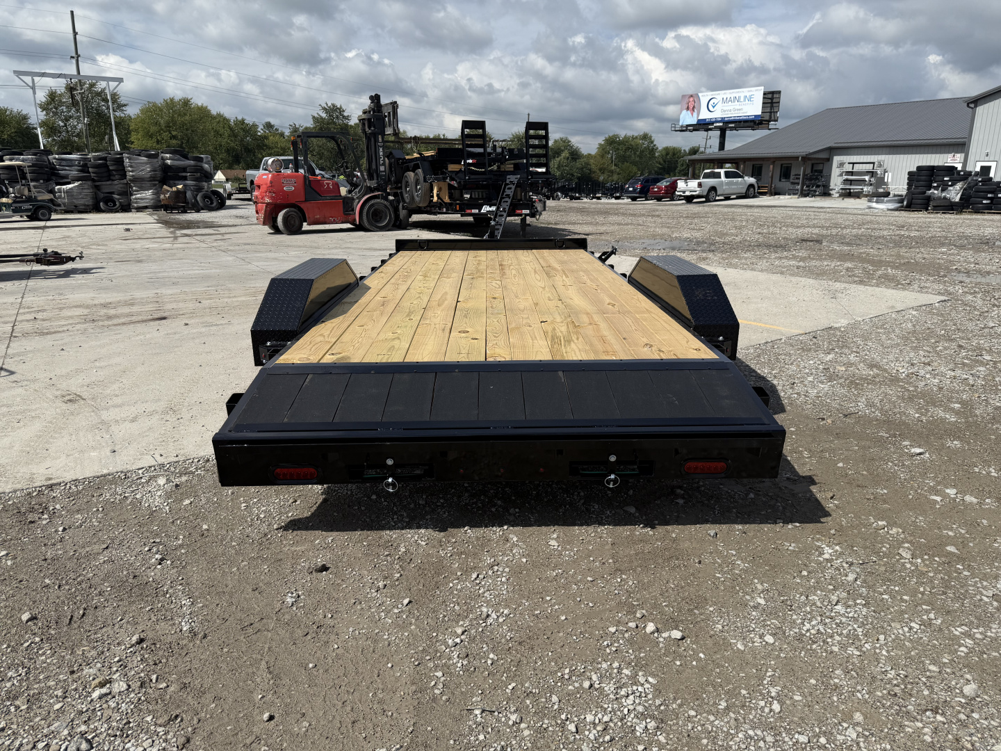 New 2026 Liberty LC7K83X18C4DT Car Hauler 83X18 TA (GVW:7000) MIDNIGHT BLACK