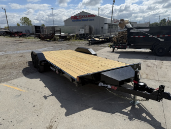 New 2026 Liberty LC7K83X18C4DT Car Hauler 83X18 TA (GVW:7000) MIDNIGHT BLACK