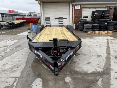 New 2025 LIBERTY LE14K83X17+3B8 Equipment Trailer 83X20 TA KNEE RAMPS (GVW:15400) BLACK