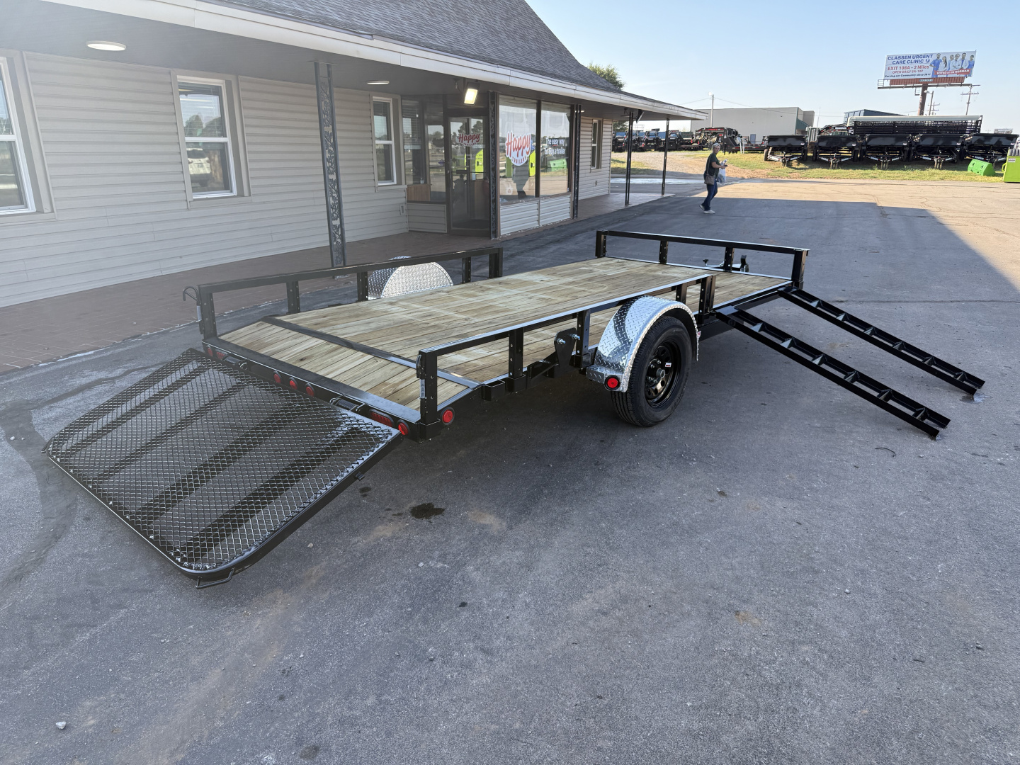 New 2026 PJ 77"x14' Single Axle Utility Trailer - U7