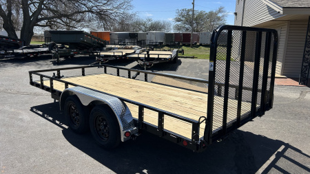 New 2026 PJ 83"x16' Tandem Axle Utility Trailer - UL