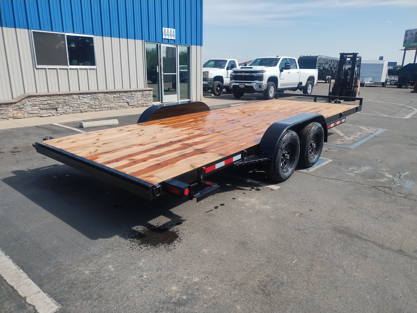 New 2025 TRU 7'x20' Straight Deck Removable Fenders Car / Racing Trailer 7k