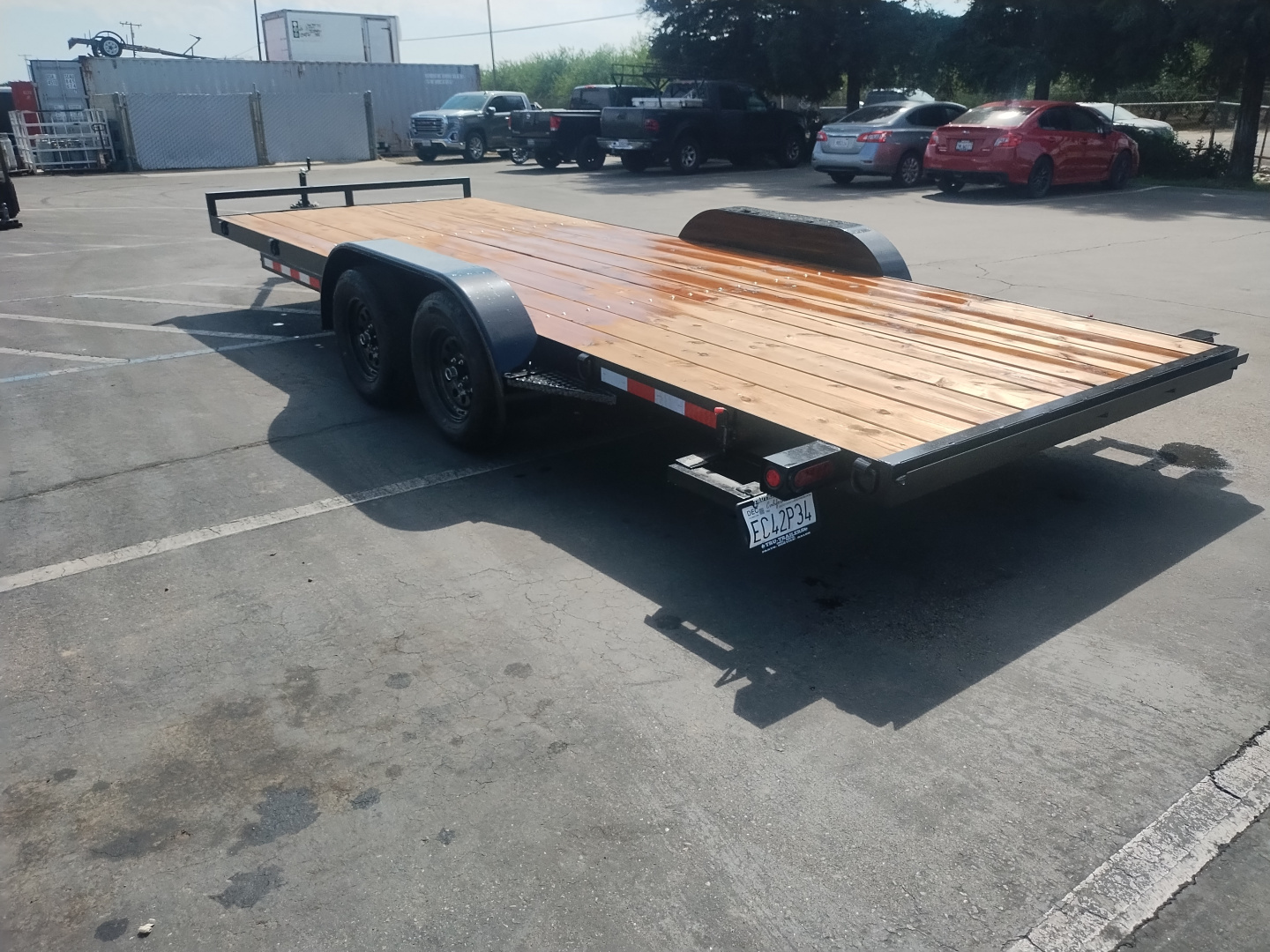 New 2025 TRU 7'x20' Straight Deck Removable Fenders Car / Racing Trailer 7k