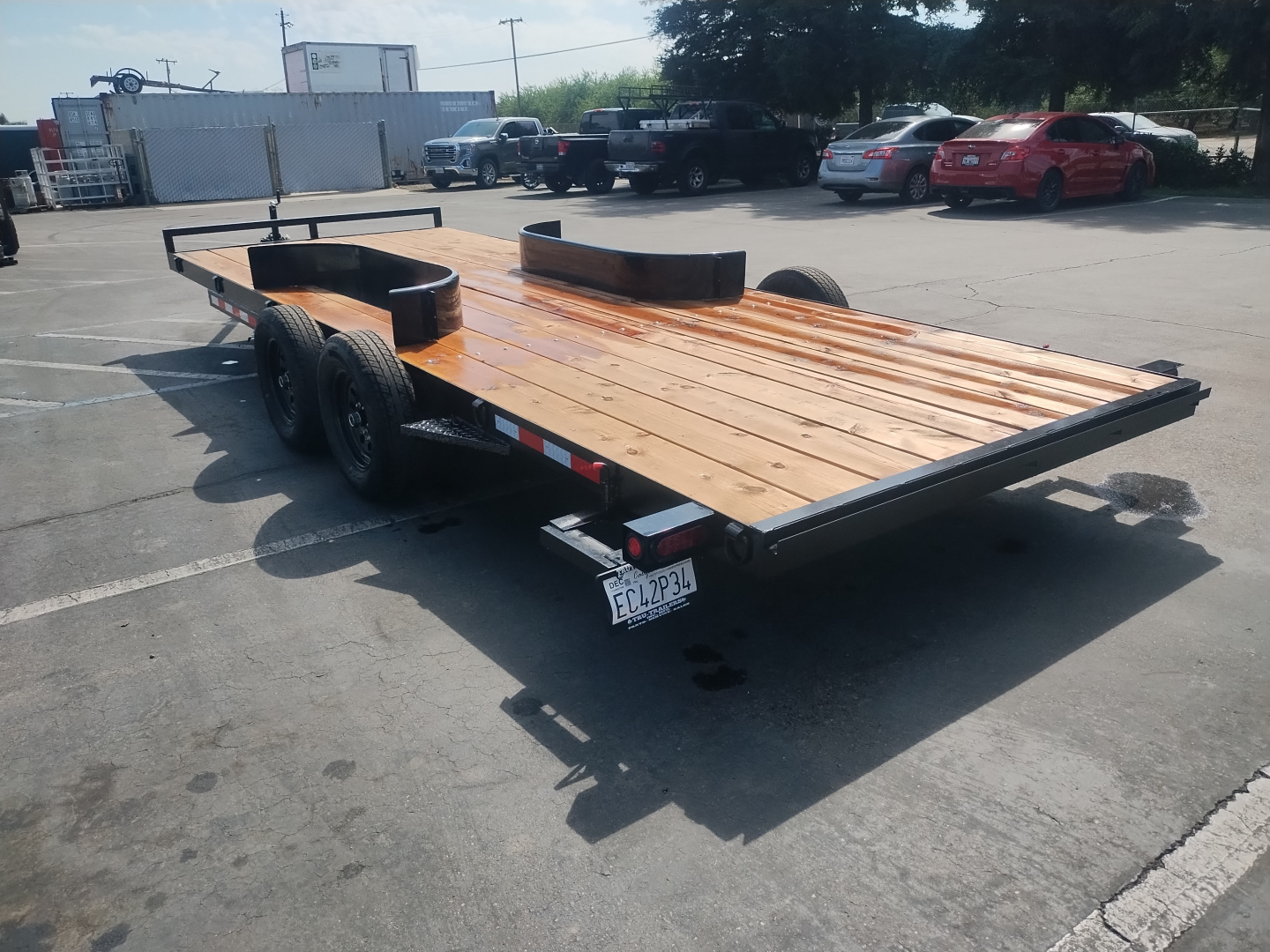 New 2025 TRU 7'x20' Straight Deck Removable Fenders Car / Racing Trailer 7k