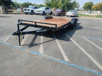New 2025 TRU 7'x20' Straight Deck Removable Fenders Car / Racing Trailer 7k