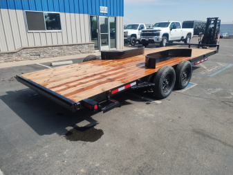 New 2025 TRU 7'x20' Straight Deck Removable Fenders Car / Racing Trailer 7k