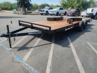 New 2025 TRU 7'x20' Straight Deck Removable Fenders Car / Racing Trailer 7k