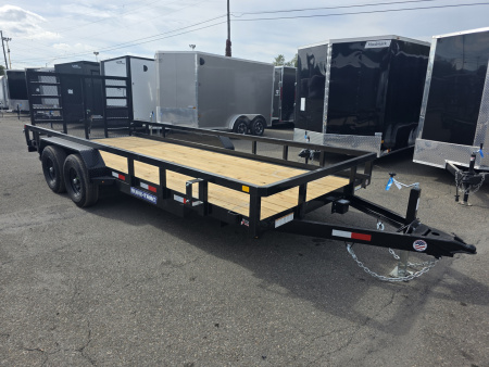 New 2026 Sure-Trac 7X18 10K - TUBE TOP Utility Trailer