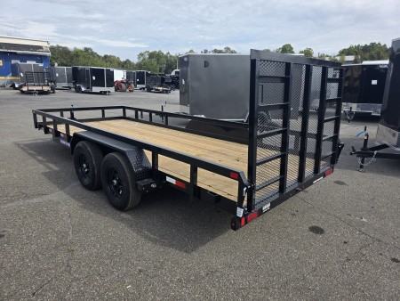 New 2026 Sure-Trac 7X18 10K - TUBE TOP Utility Trailer