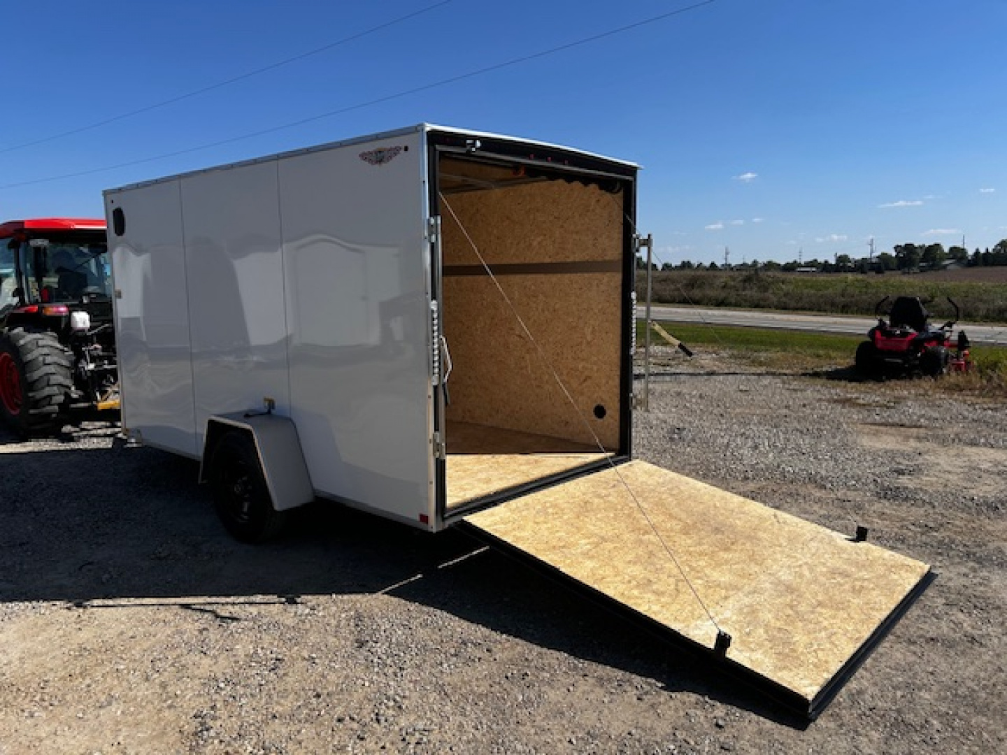 New 2025 H&H Trailers 6X12 6' INTERIOR RAMP DOOR Cargo / Enclosed Trailer