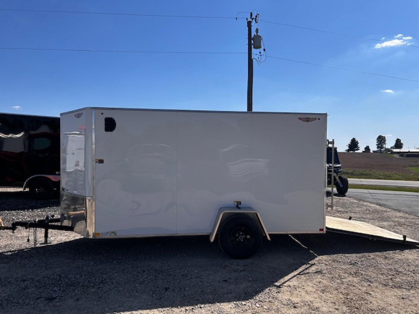 New 2025 H&H Trailers 6X12 6' INTERIOR RAMP DOOR Cargo / Enclosed Trailer