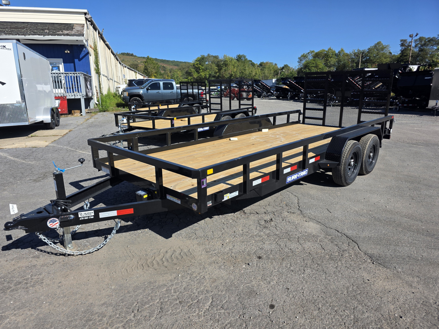New 2026 Sure-Trac 7X18 10K - TUBE TOP Utility Trailer