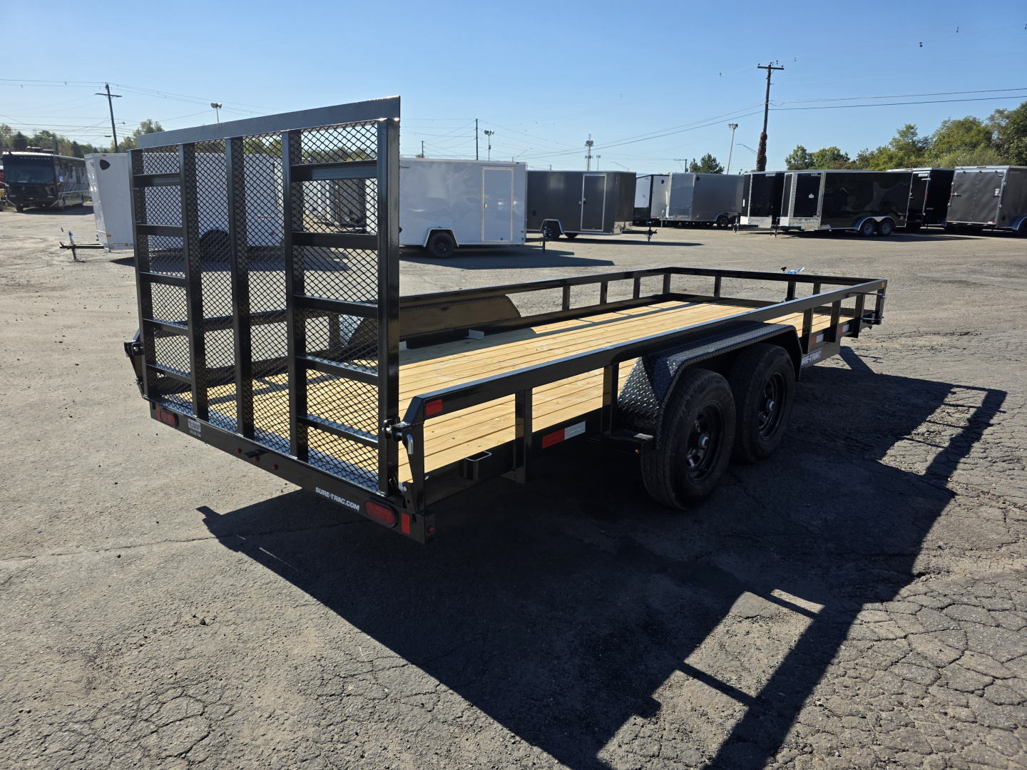 New 2026 Sure-Trac 7X18 10K - TUBE TOP Utility Trailer