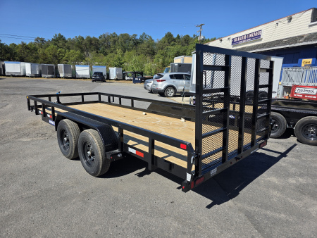 New 2026 Sure-Trac 7X18 10K - TUBE TOP Utility Trailer