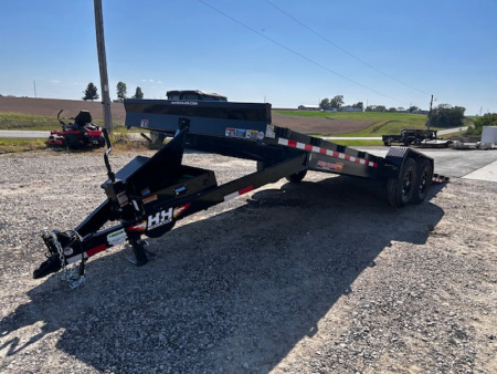 New 2026 H&H Trailers 82 X24' EX 14K SPEEDLOADER POWER TILT Car / Racing Trailer