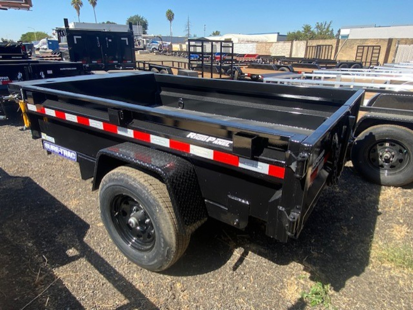 New 5x8 Single Axle 5K Dump Trailer
