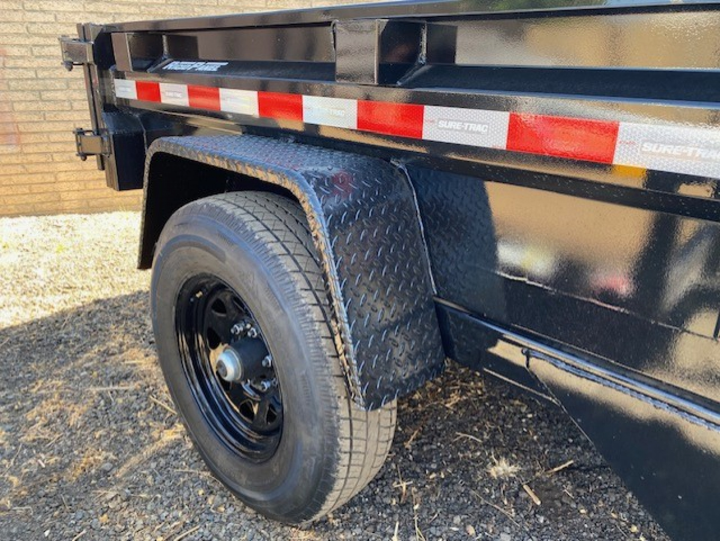 New 5x8 Single Axle 5K Dump Trailer