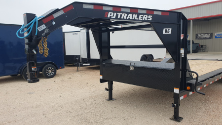 New 2026 PJ 102"x24' Gooseneck Super-Wide Equipment Trailer – B6