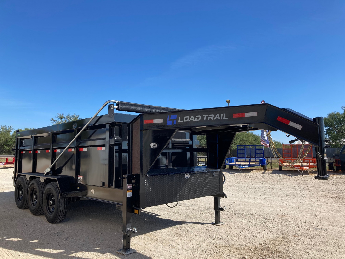 New 2026 Load Trail GD 16' x 83" Triple Axle Gooseneck Low-Pro Dump Trailer