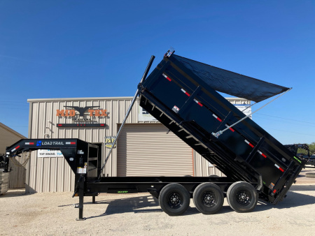 New 2026 Load Trail GD 16' x 83" Triple Axle Gooseneck Low-Pro Dump Trailer