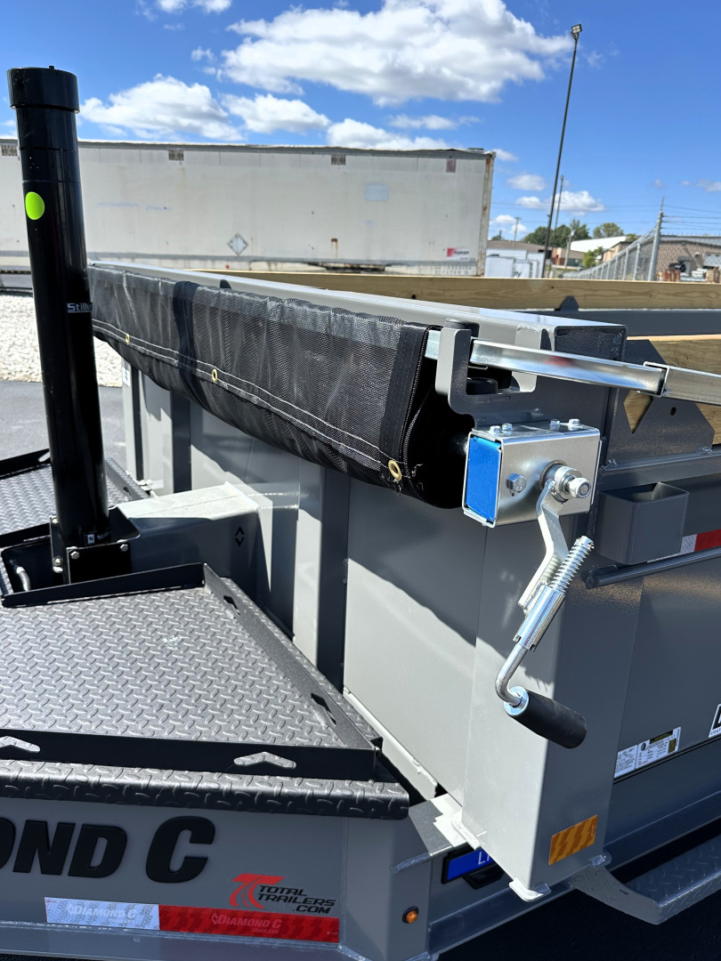 New Diamond C Trailers LPT207 - 14' (14,000 lb. GVWR) Telescoping HD, Spare, Dump Trailer