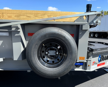 New Diamond C Trailers LPT207 - 14' (14,000 lb. GVWR) Telescoping HD, Spare, Dump Trailer