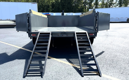 New Diamond C Trailers LPT207 - 14' (14,000 lb. GVWR) Telescoping HD, Spare, Dump Trailer