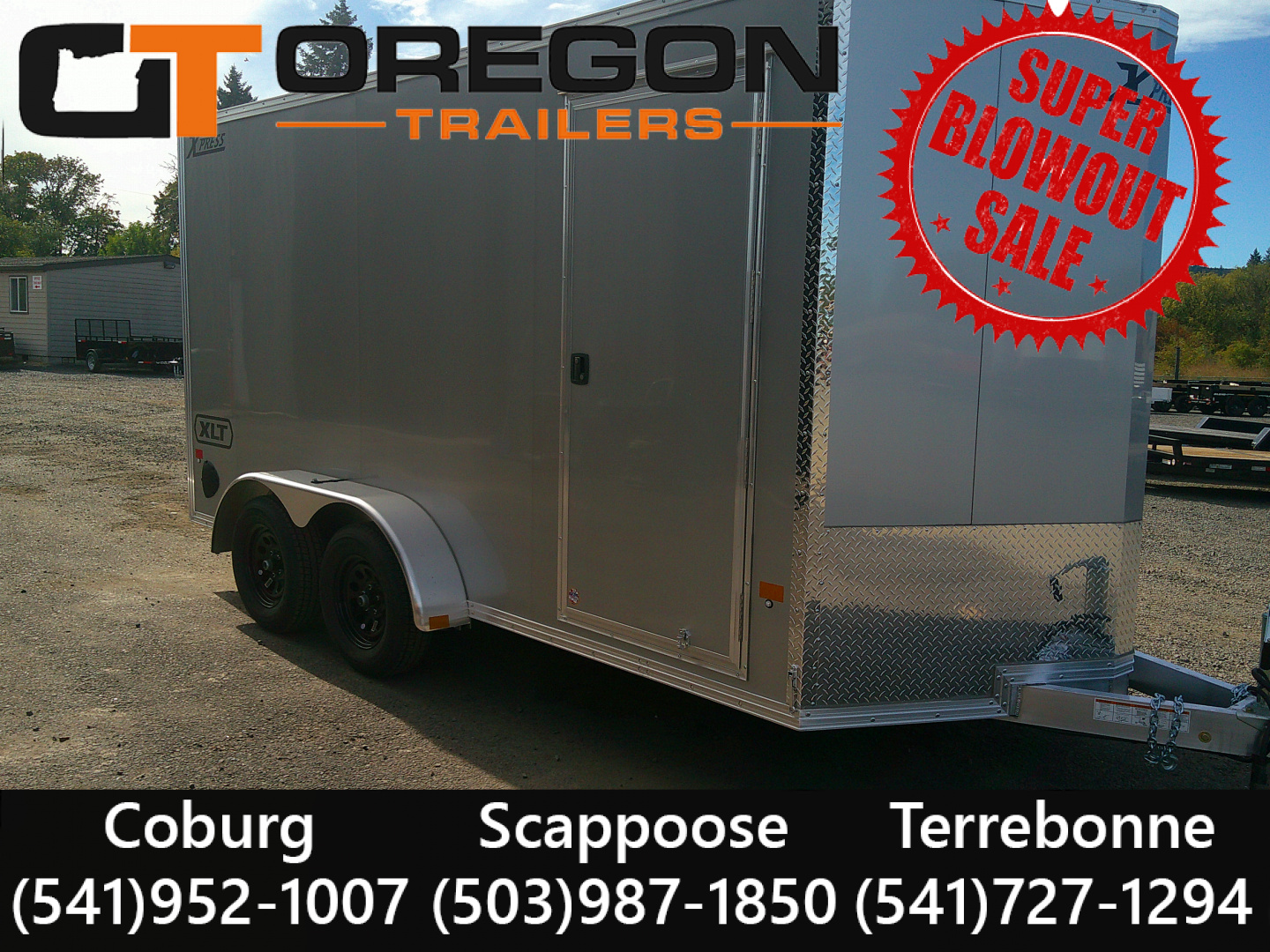 New 2026 ALCOM 7x14 Aluminum 7K Cargo / Enclosed Trailer