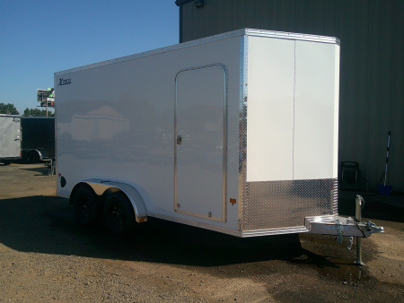 New 2026 ALCOM 7.4x14 Aluminum 7K Cargo / Enclosed Trailer