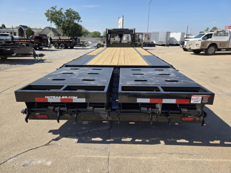 New 2026 H&H Trailers 102x20+5 Low Profile Dovetail Super Deluxe Ramps Gooseneck 15K Equipment Trailer