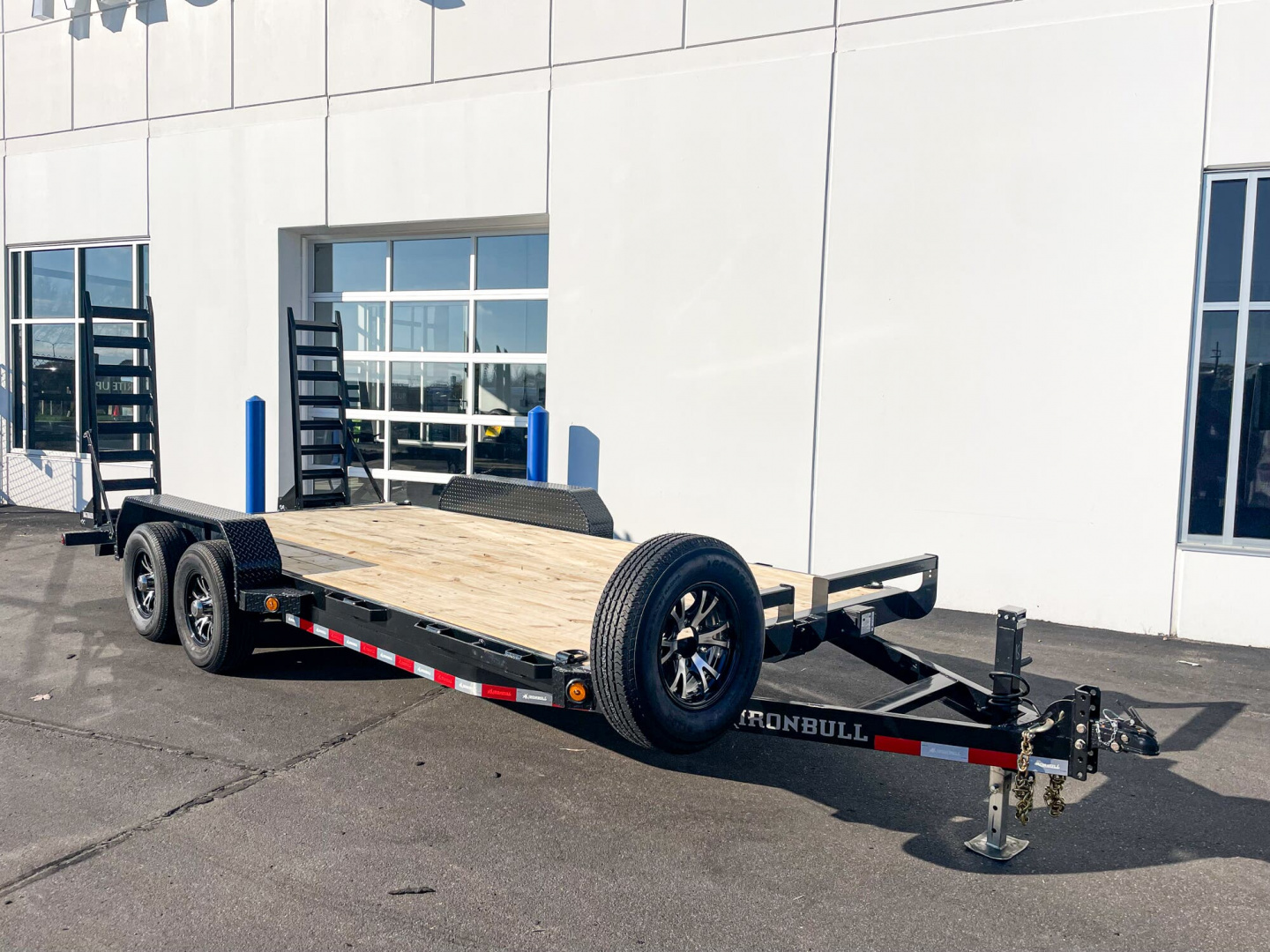 New ETB 83X18 (16+2) 10K EQUIPMENT TRAILER W/ FOLD UP RAMPS - BLACK