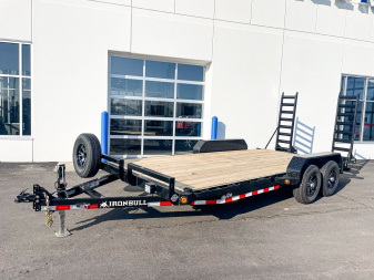 New ETB 83X18 (16+2) 10K EQUIPMENT TRAILER W/ FOLD UP RAMPS - BLACK