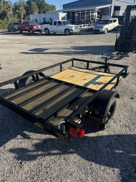 New 2026 Down 2 Earth Trailers 5X8 SINGLE AXLE 2990 LB GVWR Utility Trailer WITH REAR RAMP GATE