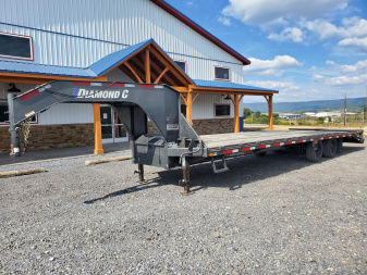 Used 2021 Diamond C Trailers FMAX210SS Flatbed Trailer / 25k GVWR / 102"x30'