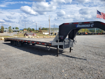 Used 2021 Diamond C Trailers FMAX210SS Flatbed Trailer / 25k GVWR / 102"x30'