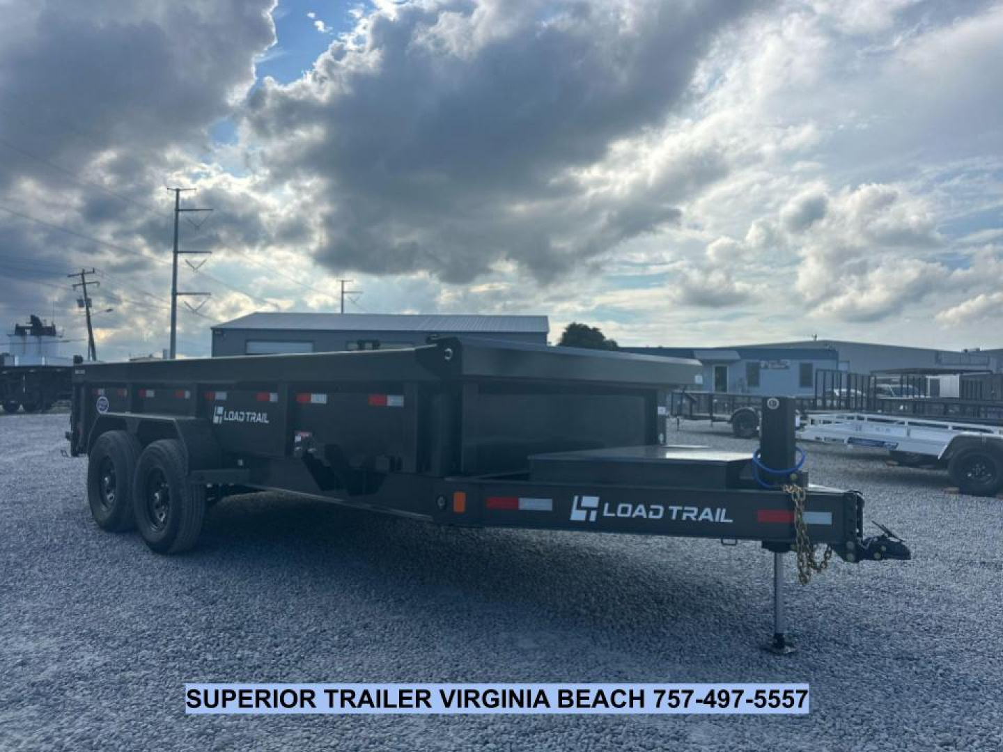 New 2026 Load Trail 7X16 14K Low Pro w/ 2' Sides Dump Trailer