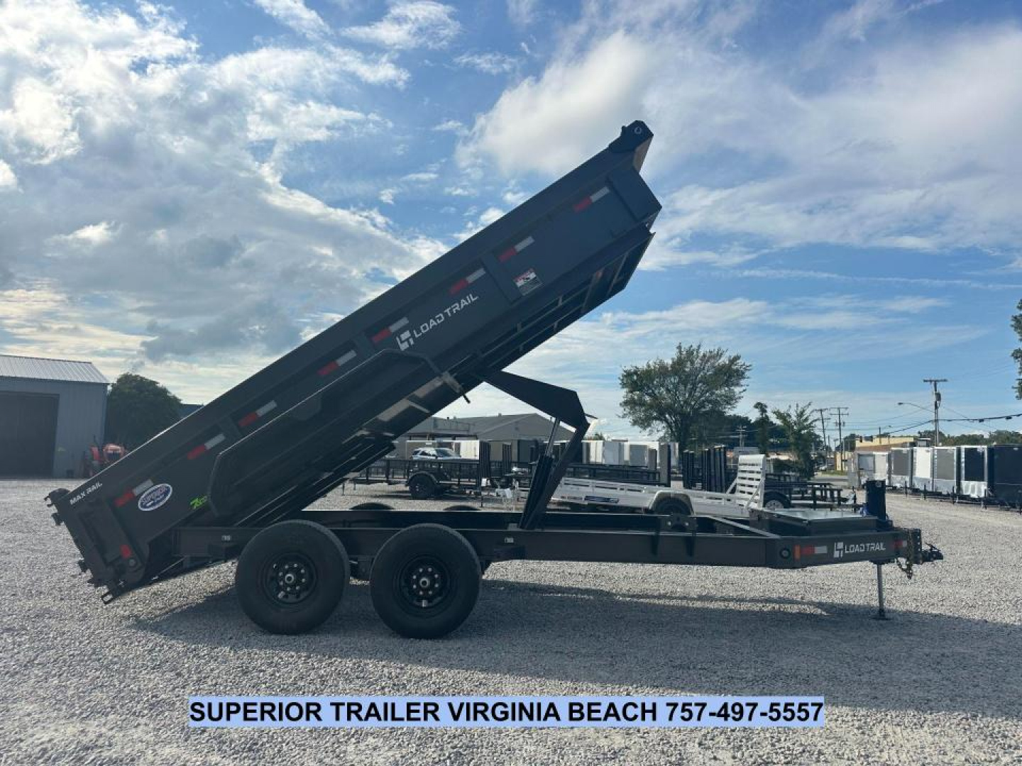 New 2026 Load Trail 7X16 14K Low Pro w/ 2' Sides Dump Trailer