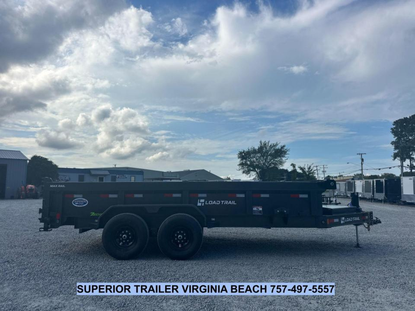 New 2026 Load Trail 7X16 14K Low Pro w/ 2' Sides Dump Trailer