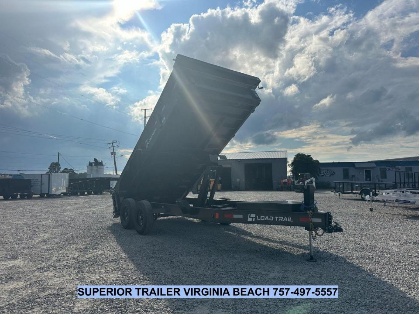 New 2026 Load Trail 7X16 14K Low Pro w/ 2' Sides Dump Trailer