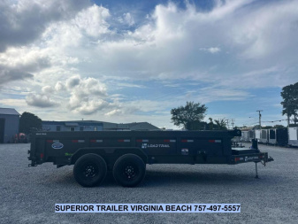 New 2026 Load Trail 7X16 14K Low Pro w/ 2' Sides Dump Trailer