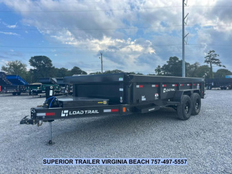 New 2026 Load Trail 7X16 14K Low Pro w/ 2' Sides Dump Trailer