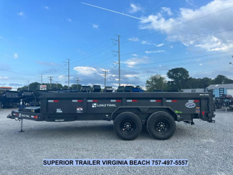 New 2026 Load Trail 7X16 14K Low Pro w/ 2' Sides Dump Trailer